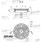 Люк чугунный тяжелый Т (С250)-1-9-60 плавающий